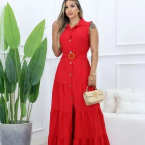 Brandds Moda Feminina - Vestido Viscolinho